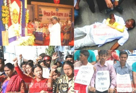 Communist CM shed crocodile tears on 'Teacher Day': Teachers turned poorest in Manik Sarkar's 'golden era' : CPI-M robbed Tripura teachers' salaries as per Union Govt Pay Commission recommendation 
